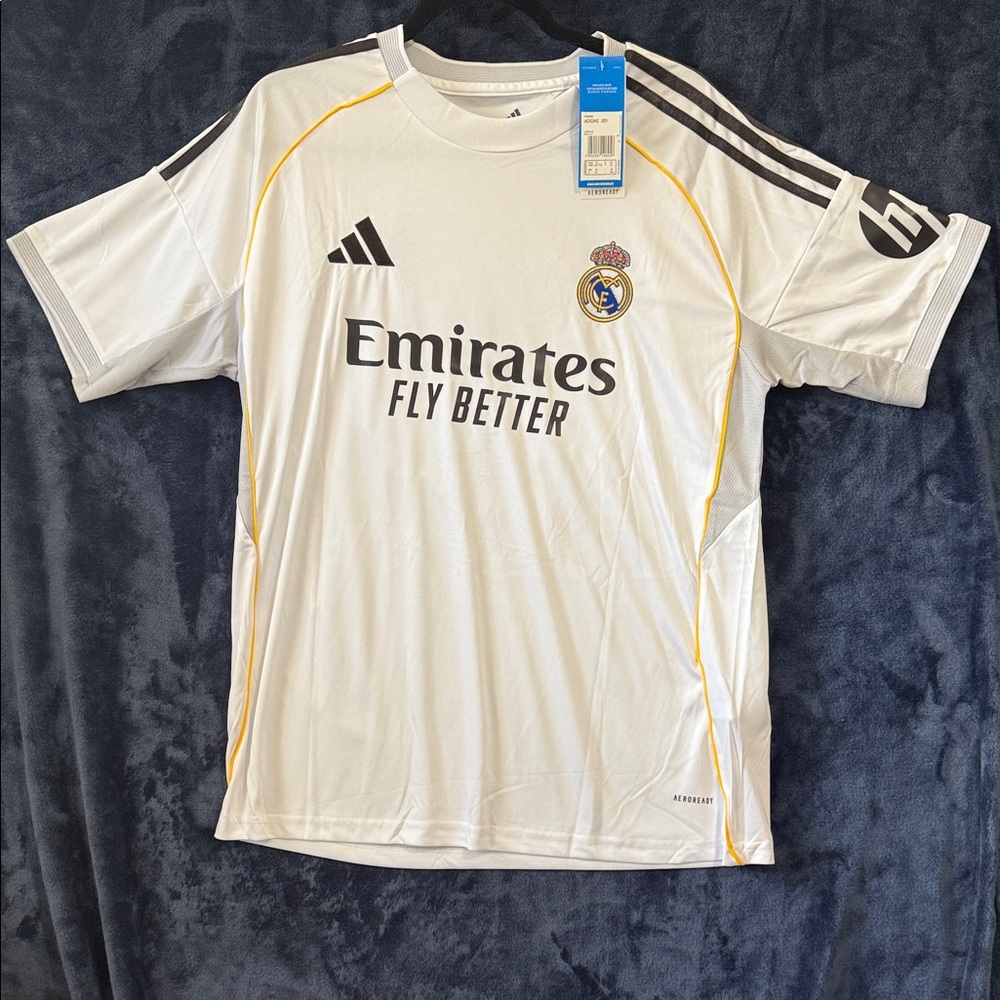 White and Black Real Madrid Jersey